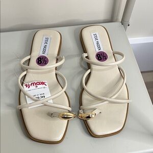 Steve Madden Beige Strappy Sandals
